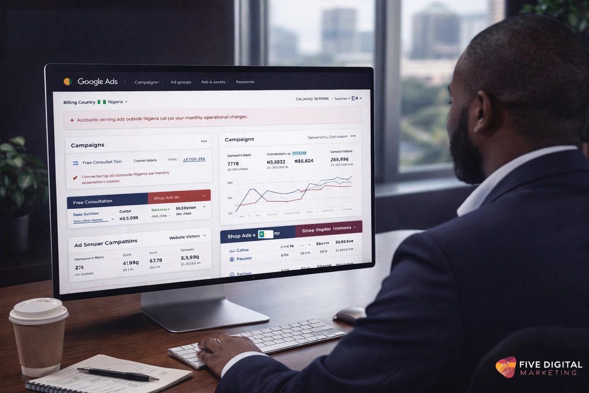 Step-by-step Google Ads Nigeria setup guide for service businesses
