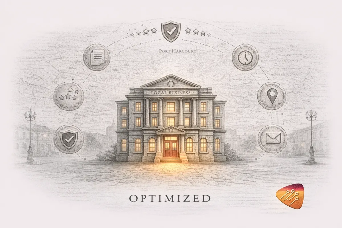 Optimized Google Business Profile example showing complete business information and strong review signals