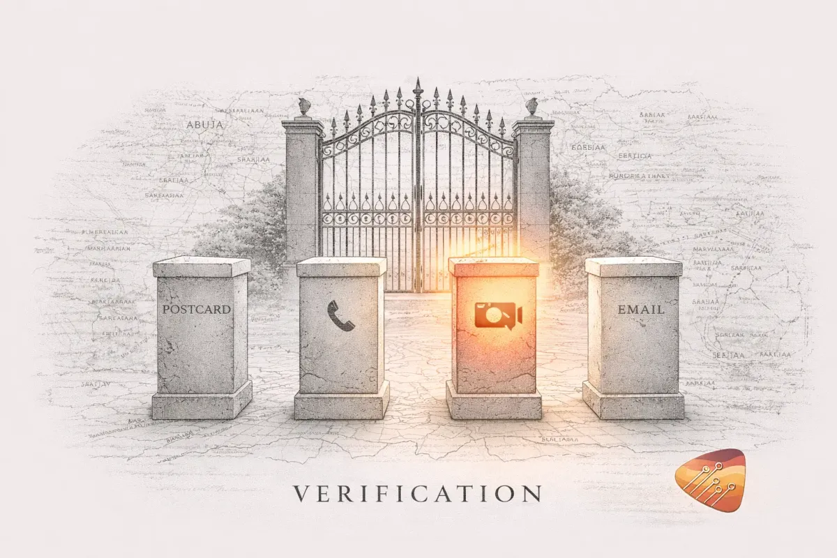 Comparison table of 5 Google Business verification methods for Nigeria showing timeframe, availability, and success rates